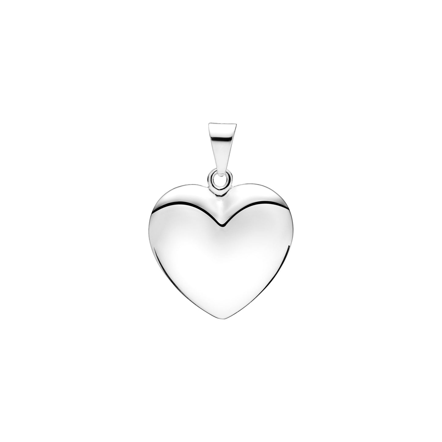 Sølvvedhæng hjerte 14 x16 mm
