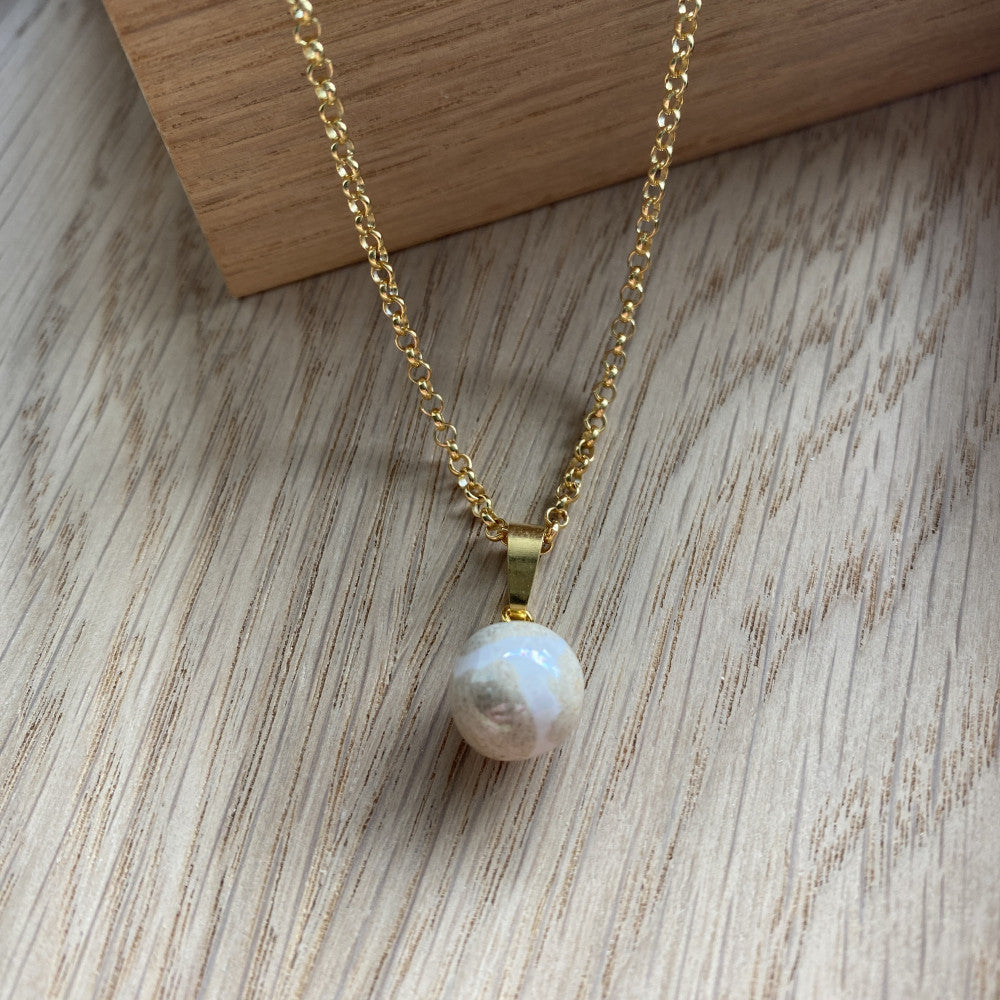 Vedhæng i forgyldt sølv - Classic soft