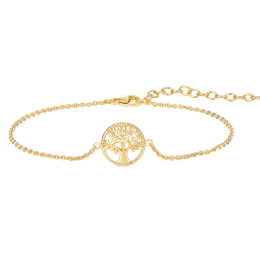 8 kt. guld armbånd livets træ i cirkel