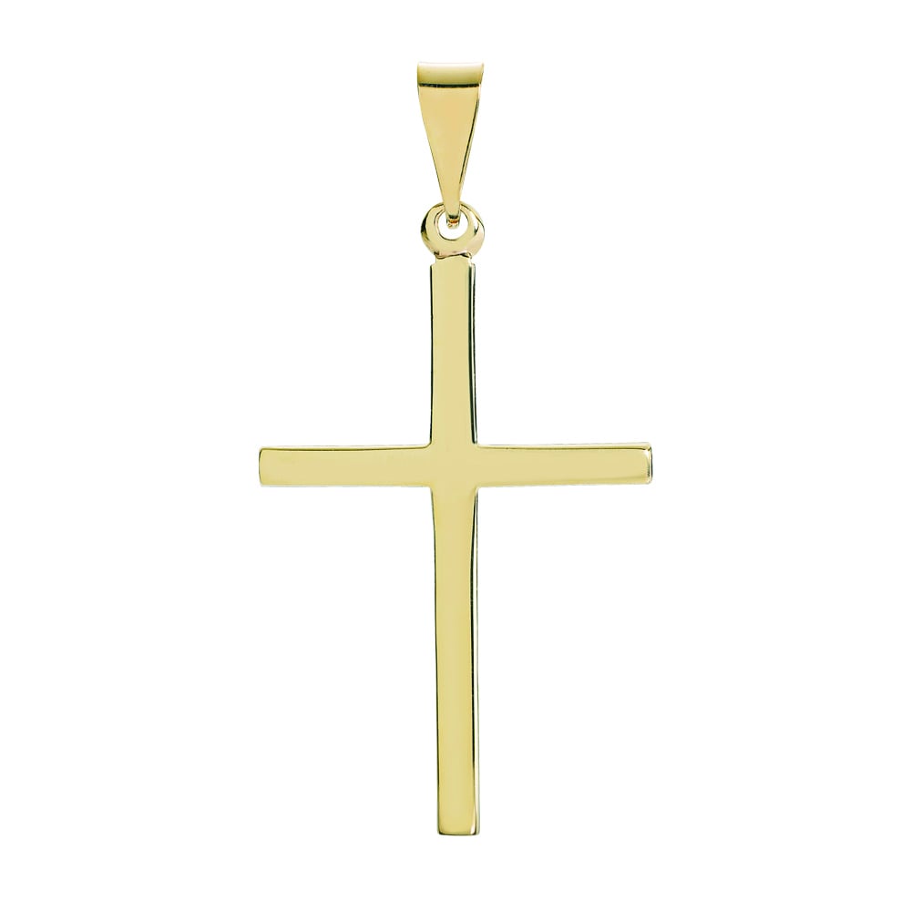 8 kt. guldvedhæng kors stav 32x22mm