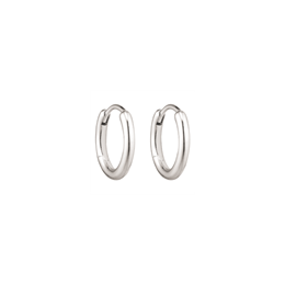 Sølv knækcreoler Mål: 1,6 x 12 mm.