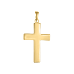 Sølvforgyldt vedhæng kors