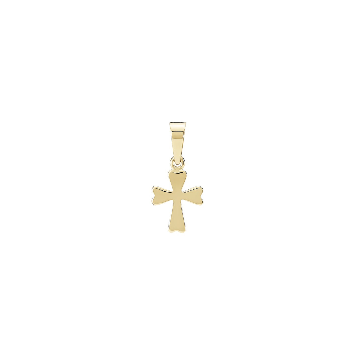8 kt. guldvedhæng kors 10x8 mm