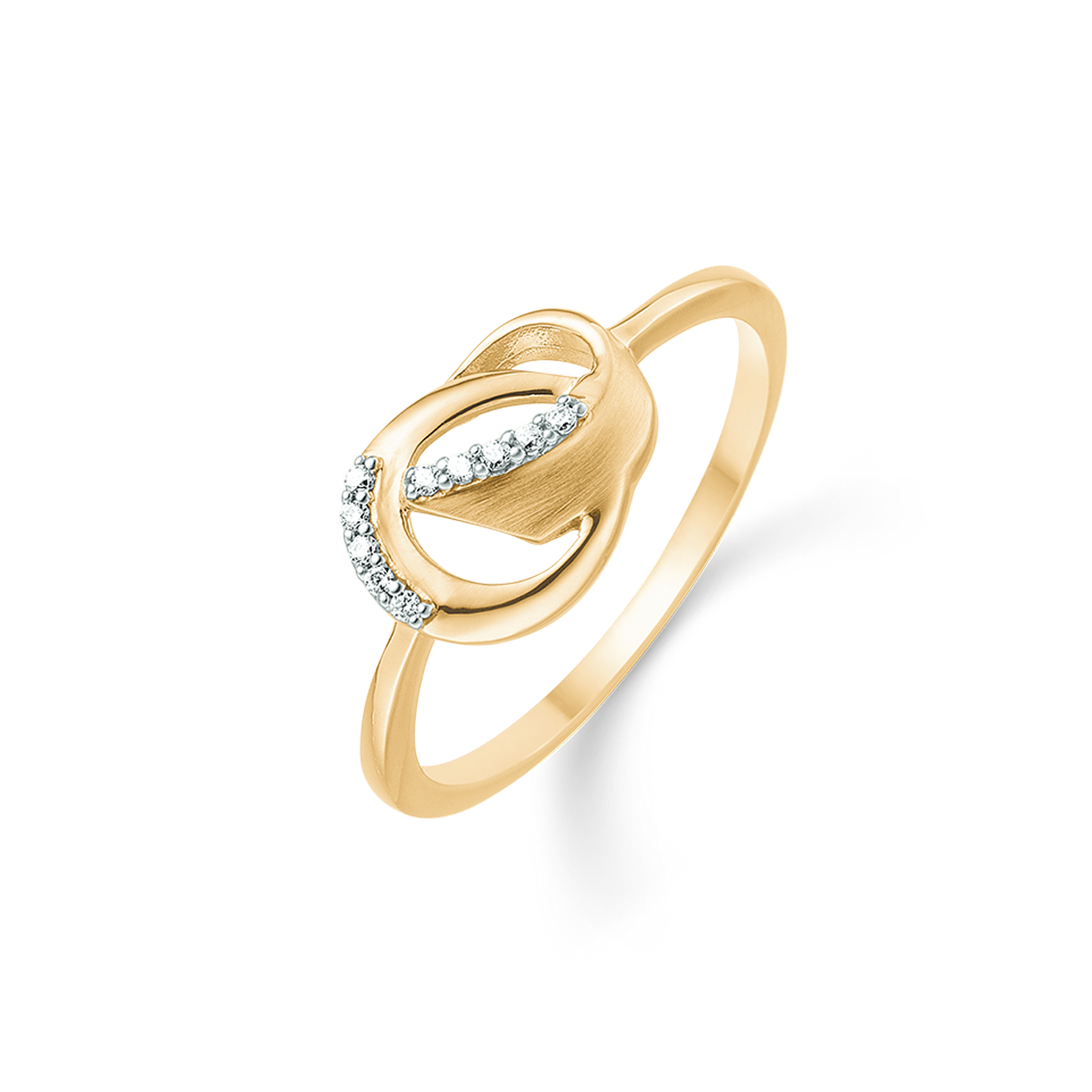 14 kt. guld ring 2 buer der går sammen