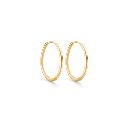 8 kt. guld knækcreol hvælvet. Mål: 1,6 x 25 mm.