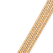 14 kt. guldbelagt sølvarmbånd 3 slangekæder - 17 cm - 18 cm - 19 cm