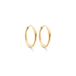 8 kt. guld creol. Mål 2 x 20 mm.