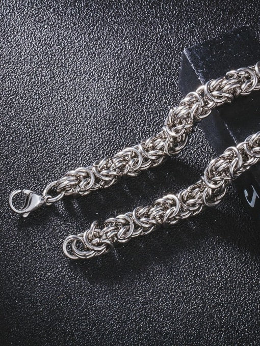 Titanium / Steel Bracelet ( kongemønster )