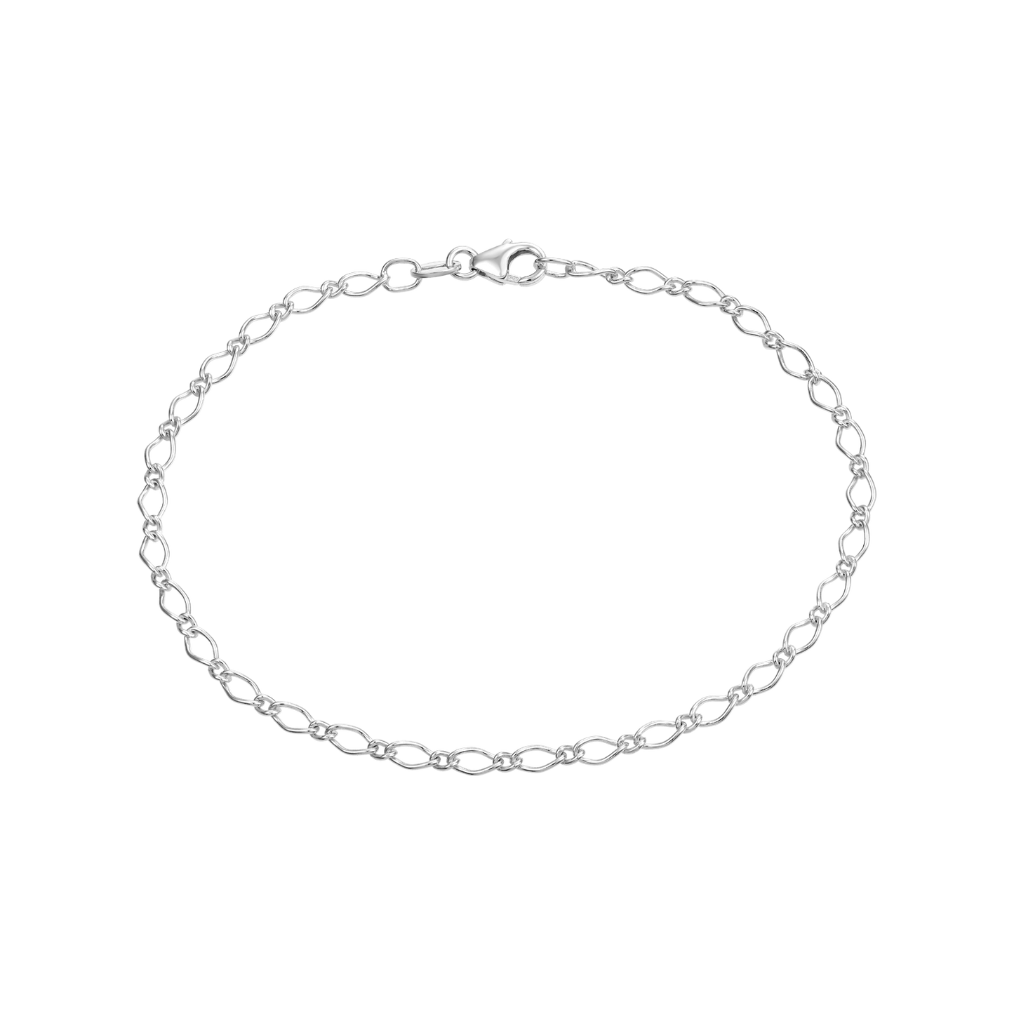Sølv armbånd - tynde led