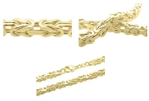 Kongearmbånd, 14 karat guld - 4.00 mm.