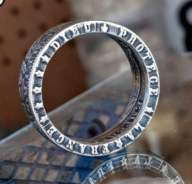 FRANKRING, Napoleon III, 5 franc mønt, 1868.