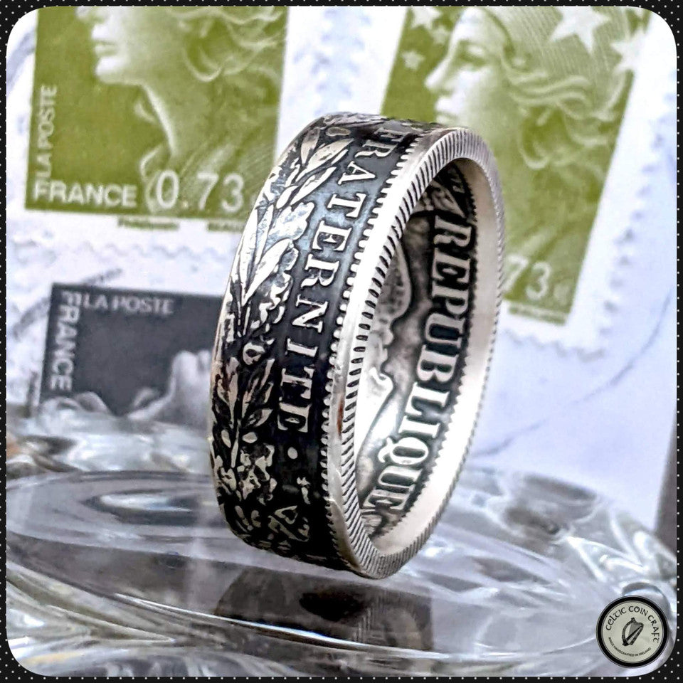 FRANSK. Nationalring fra 1870-1895. "Liberté, Egalité, Fraternité"