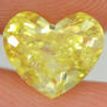 Heart Diamond, 1.02 ct - Fancy Intense Yellow Color