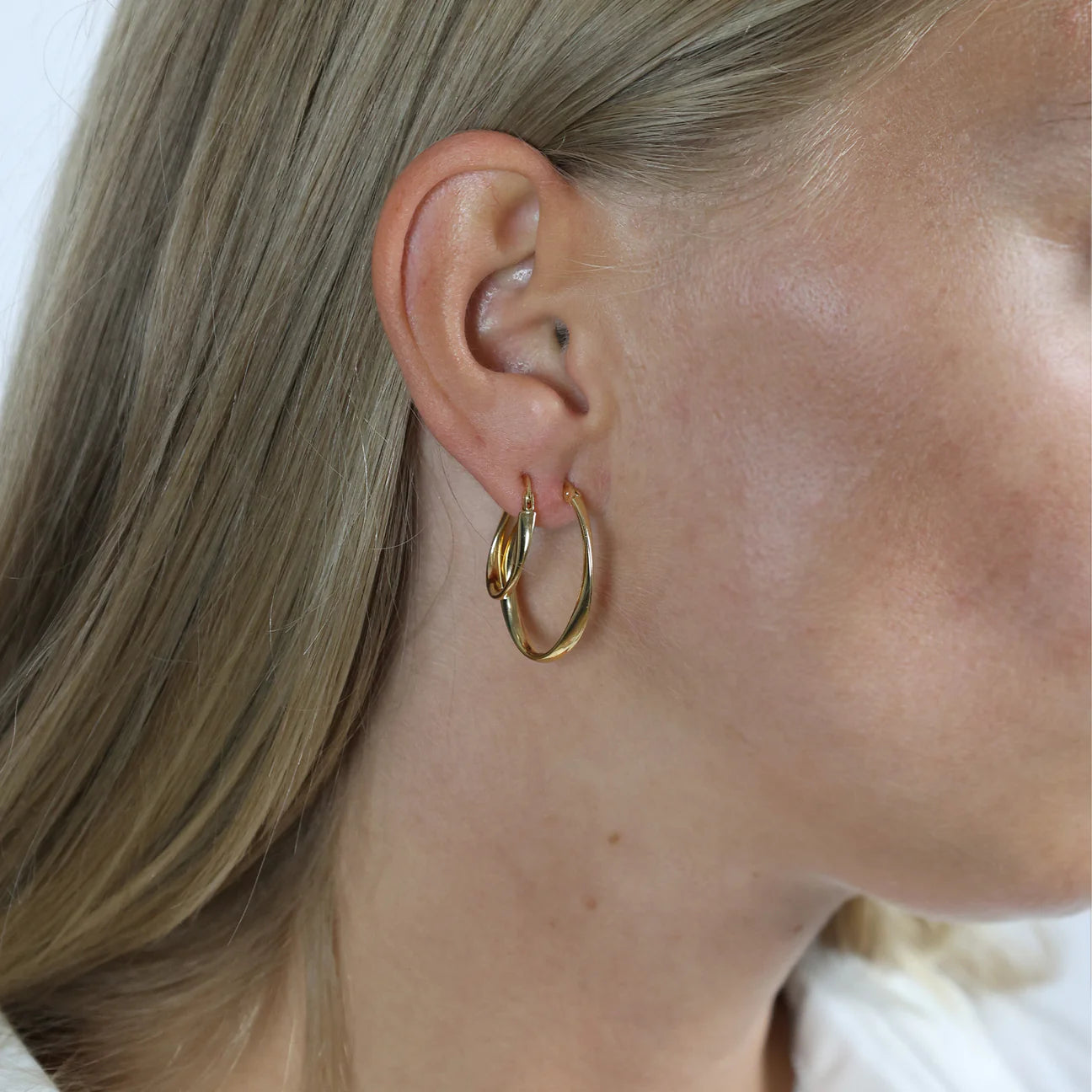 Creoler 8 Karat Guld 20 x 15 mm