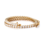 Tennisarmbånd, 18 kt. guld, 4.80 ct. diamanter