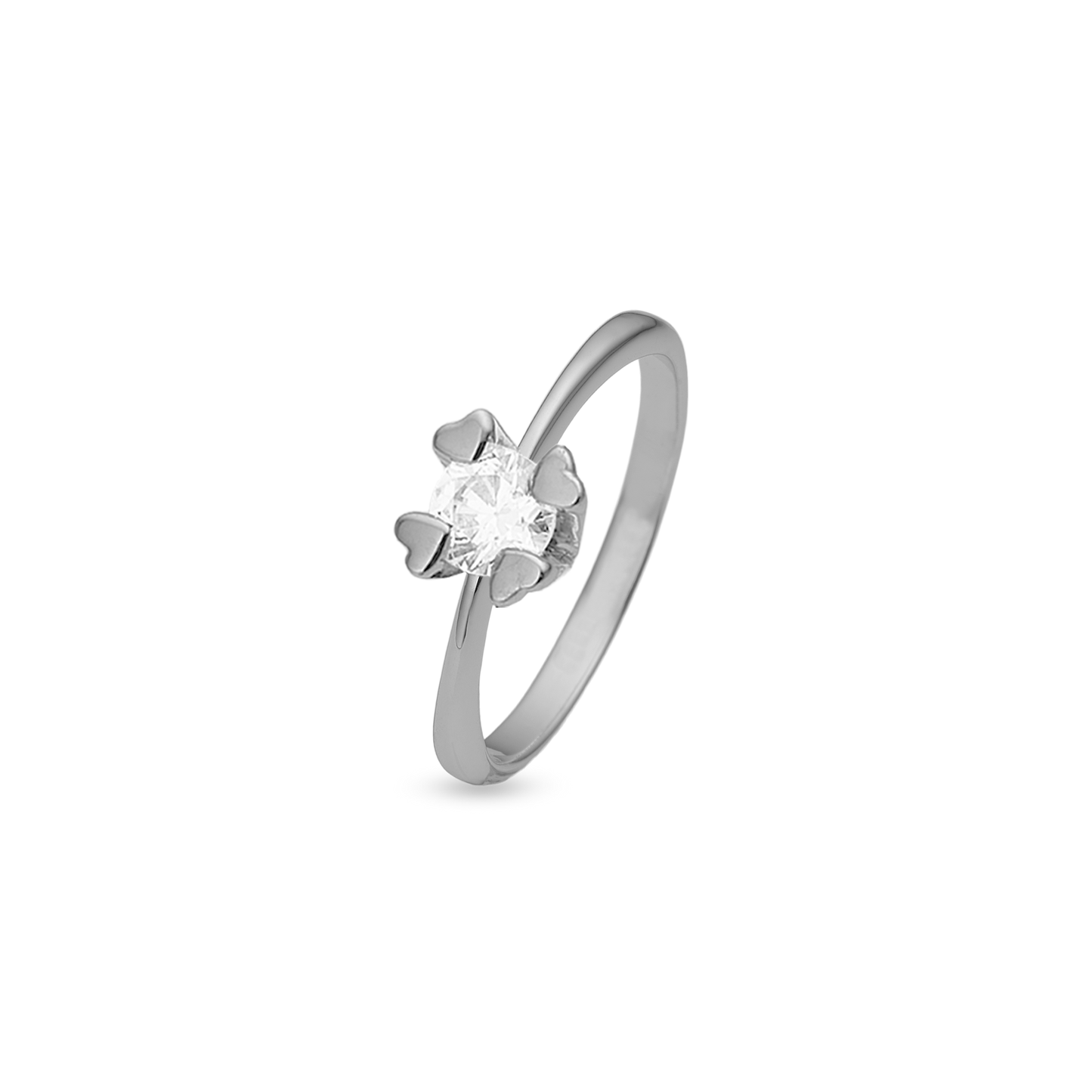 Mary Ring 14 Karat Hvidguld Med 1,00ct W/VS Labgrown Diamant