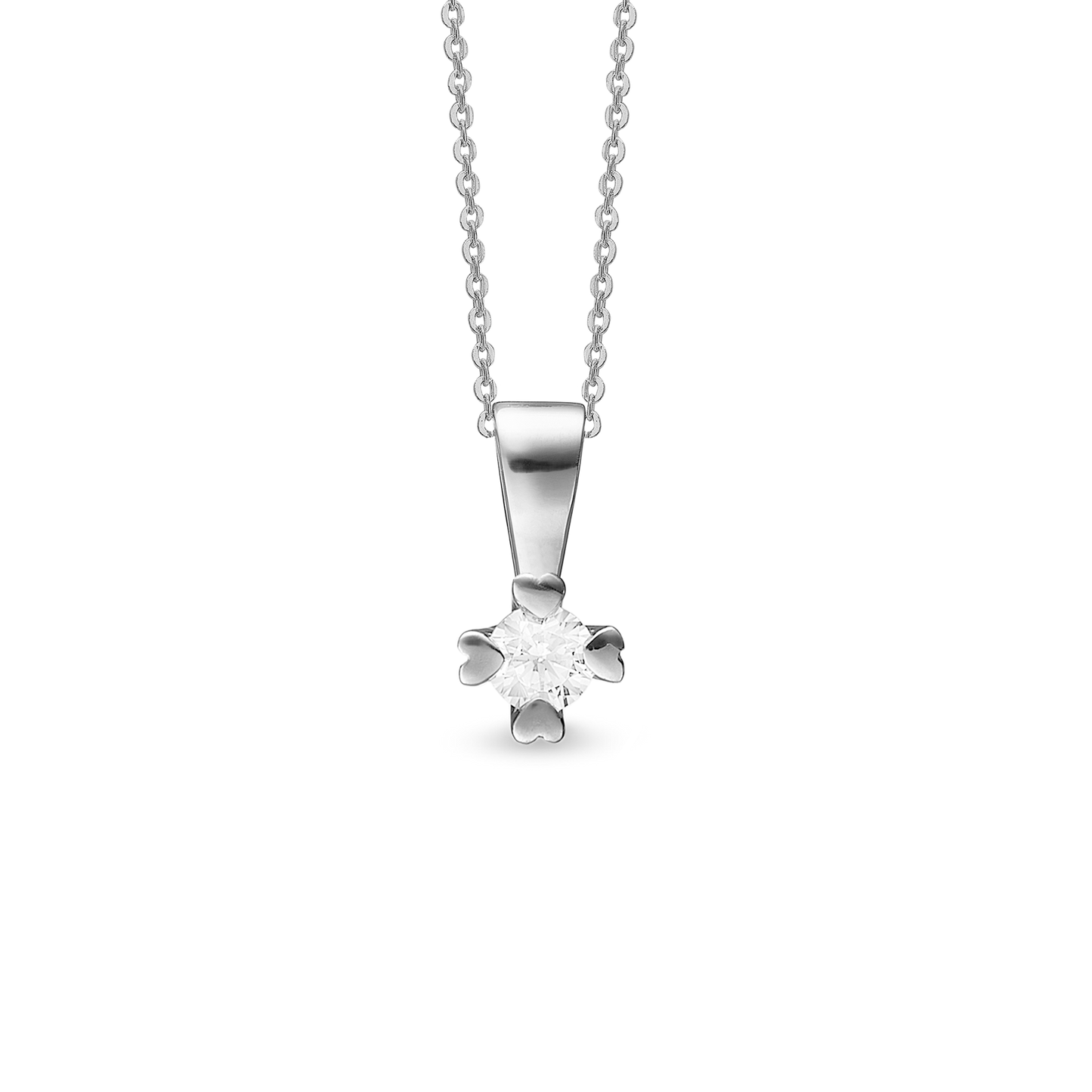Mary Vedhæng 14 Karat Hvidguld Med 0,75ct W/VS Labgrown Diamant