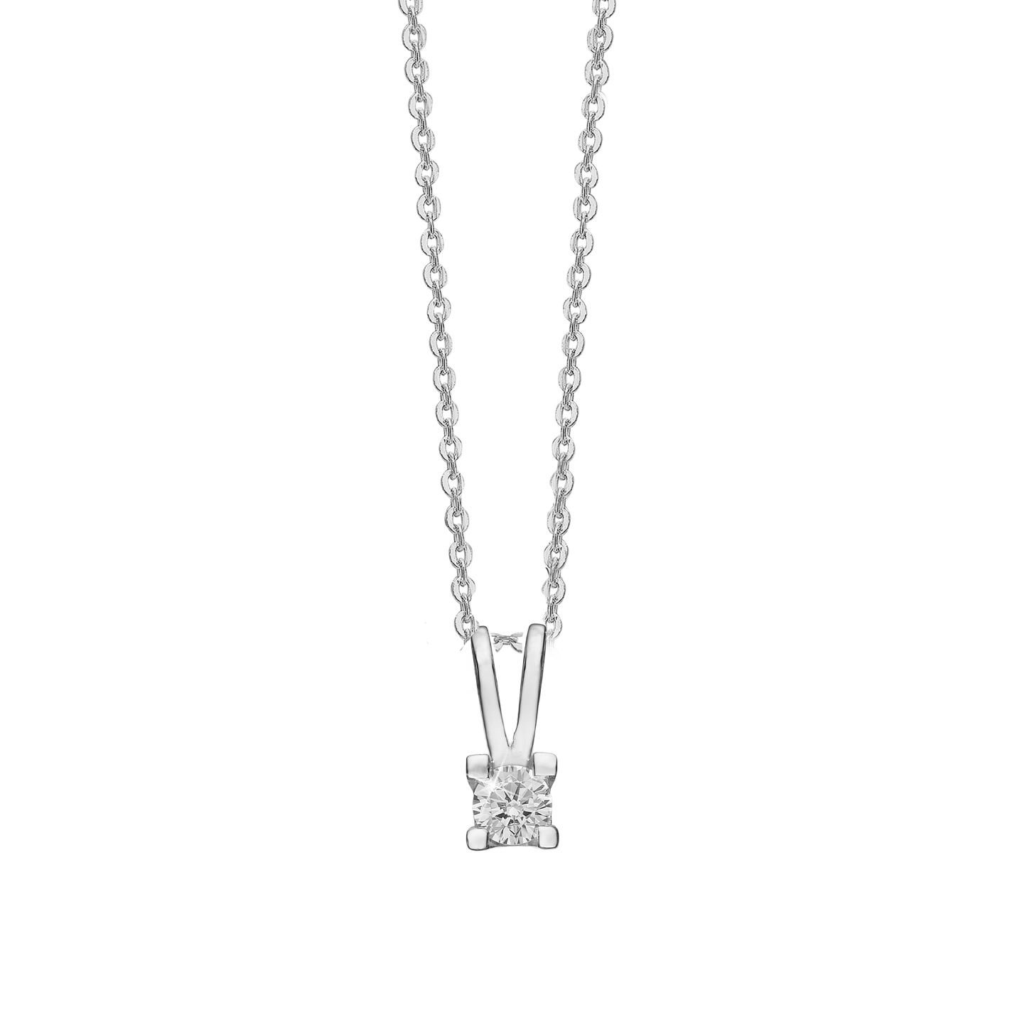 Eternity Vedhæng 14 Karat Hvidguld Med 0,40ct W/SI Diamant