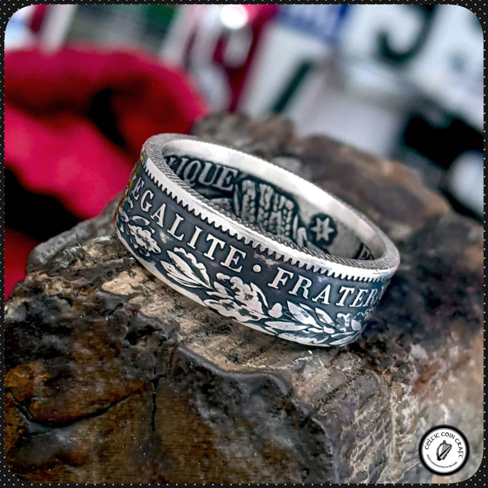 FRANSK. Nationalring fra 1870-1895. "Liberté, Egalité, Fraternité"