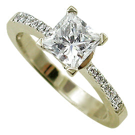 Diamant, prinsesseslib/Princess Cut, 0.05 ct.