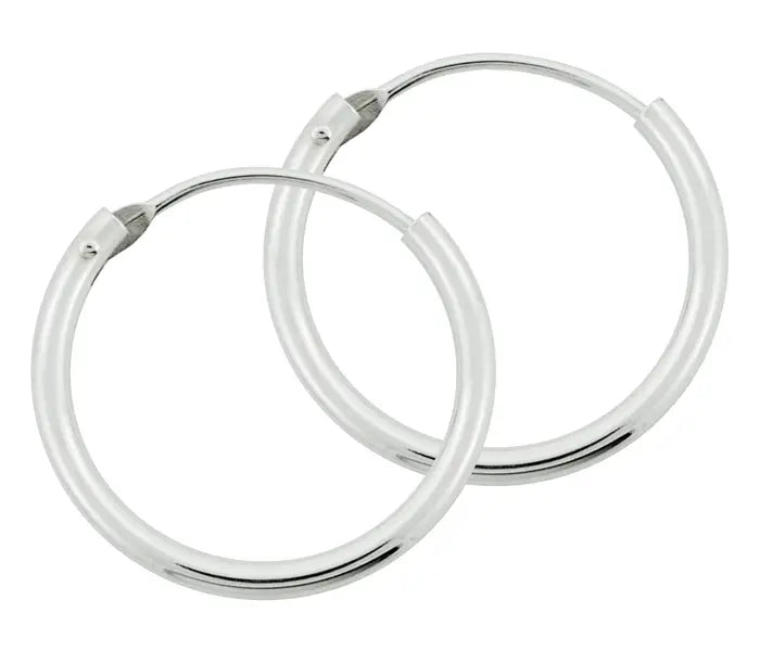 Creoler tynde i Sølv 1.3 mm bred