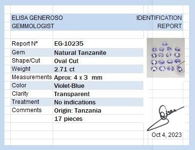 17 pcs Tanzanite - 2.71 ct
