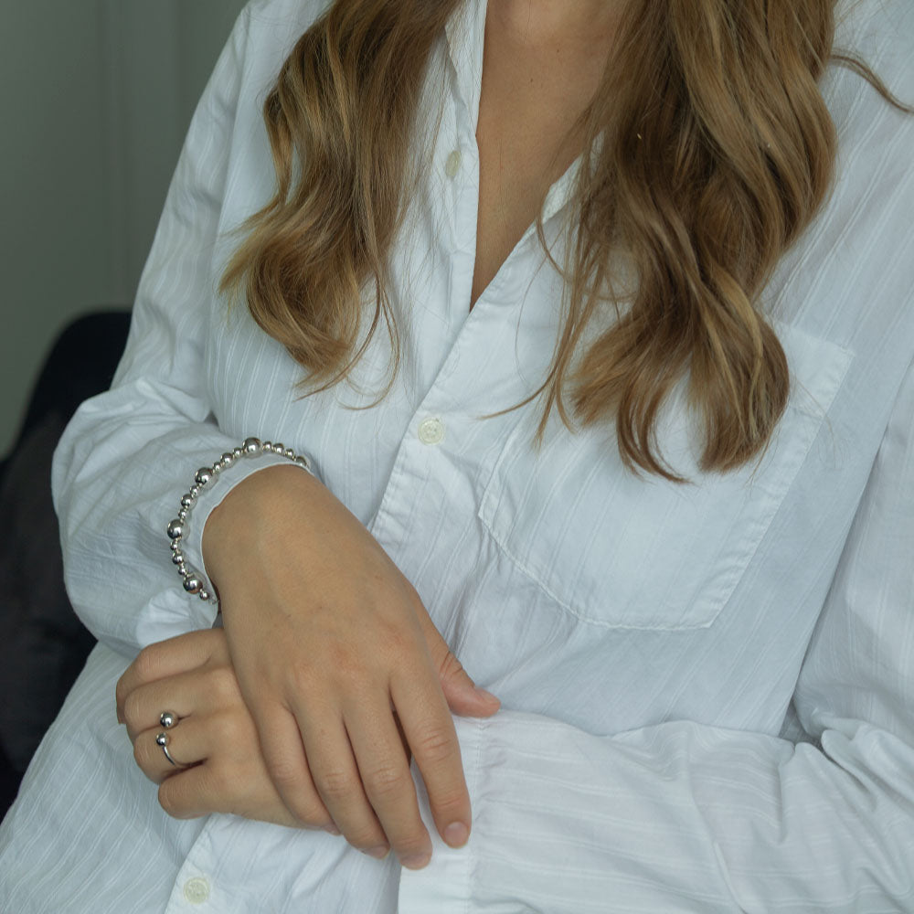 Ring Kugle Sterling Sølv