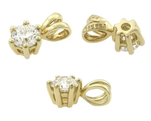 Smykke vedhæng i guld - 0.30 carat