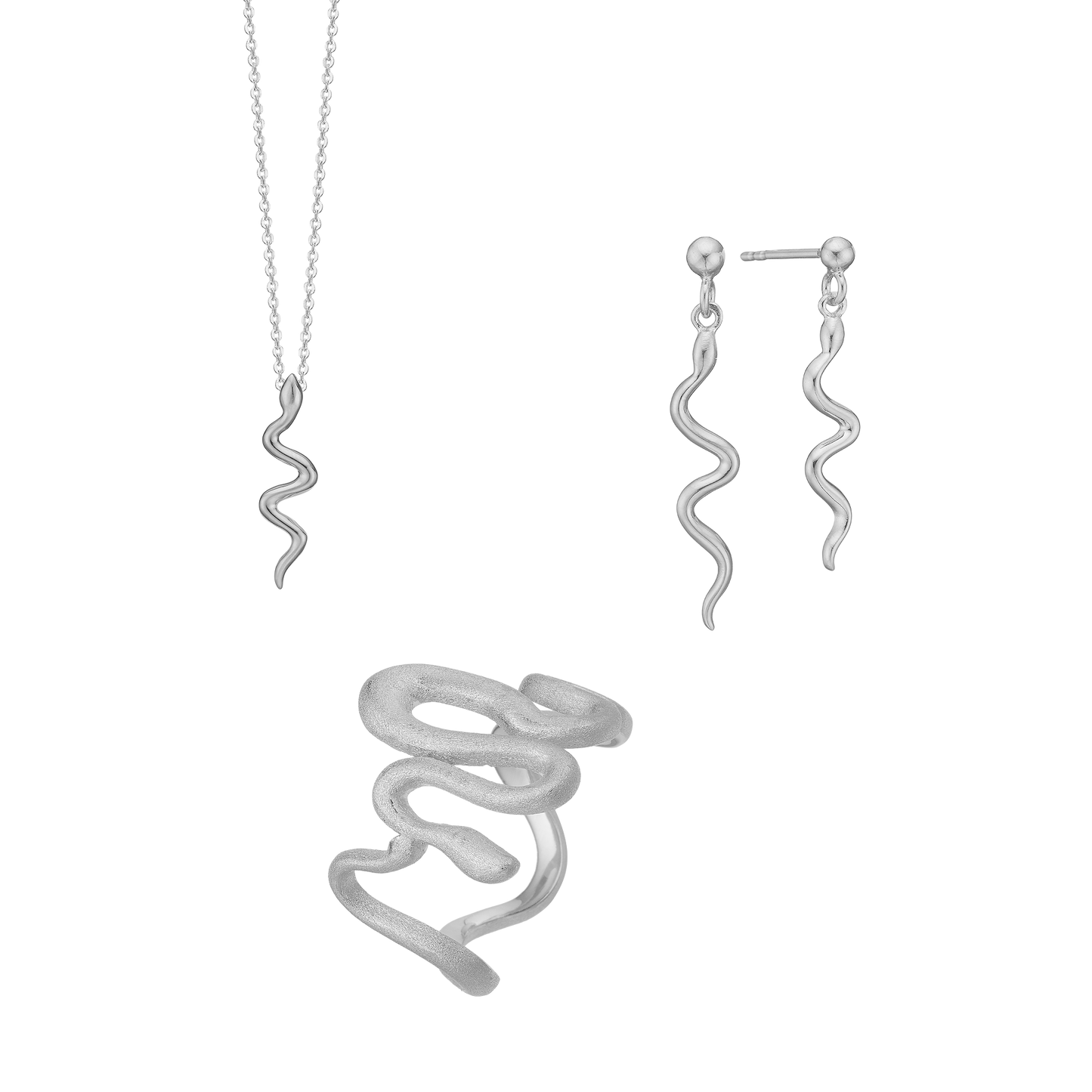 Snake smykkesæt, Sølv