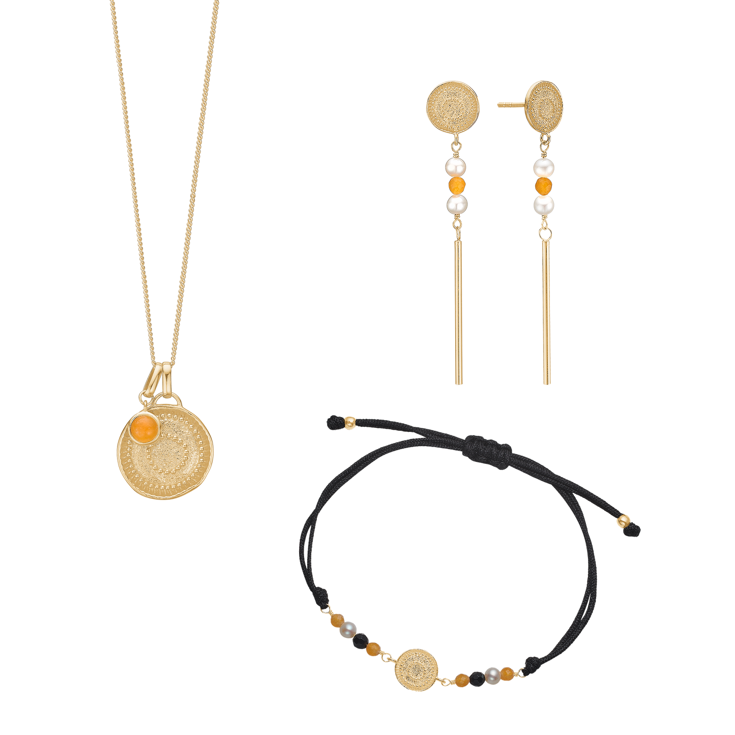 Spirit smykkesæt, Forgyldt