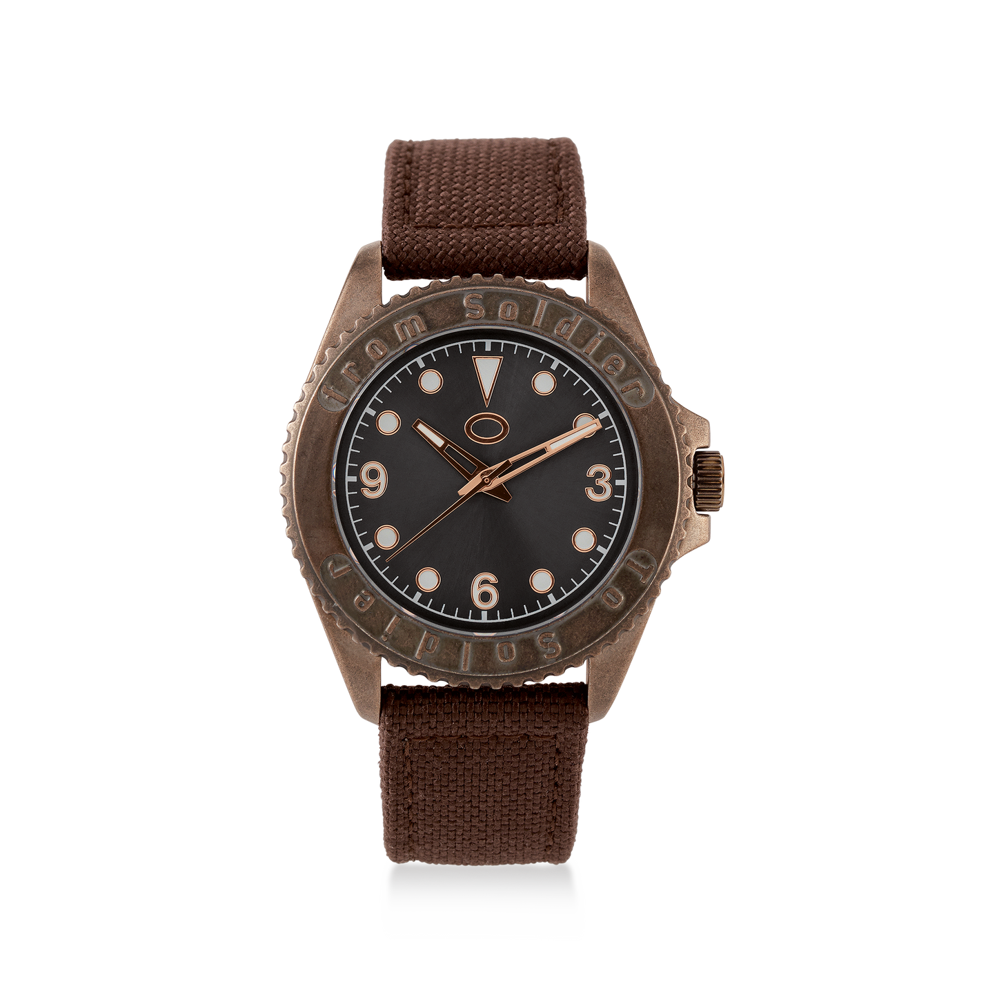 From Soldier To Soldier Ur Stainless Steel 5 ATM Miyota Mov't Brun Canvas Rem