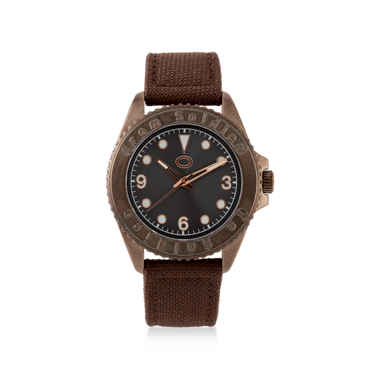 From Soldier To Soldier Ur Stainless Steel 5 ATM Miyota Mov't Brun Canvas Rem