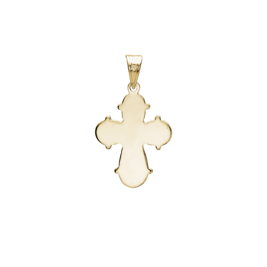 Dagmarkors Vedhæng Forgyldt Sterling Sølv Glat Bagside