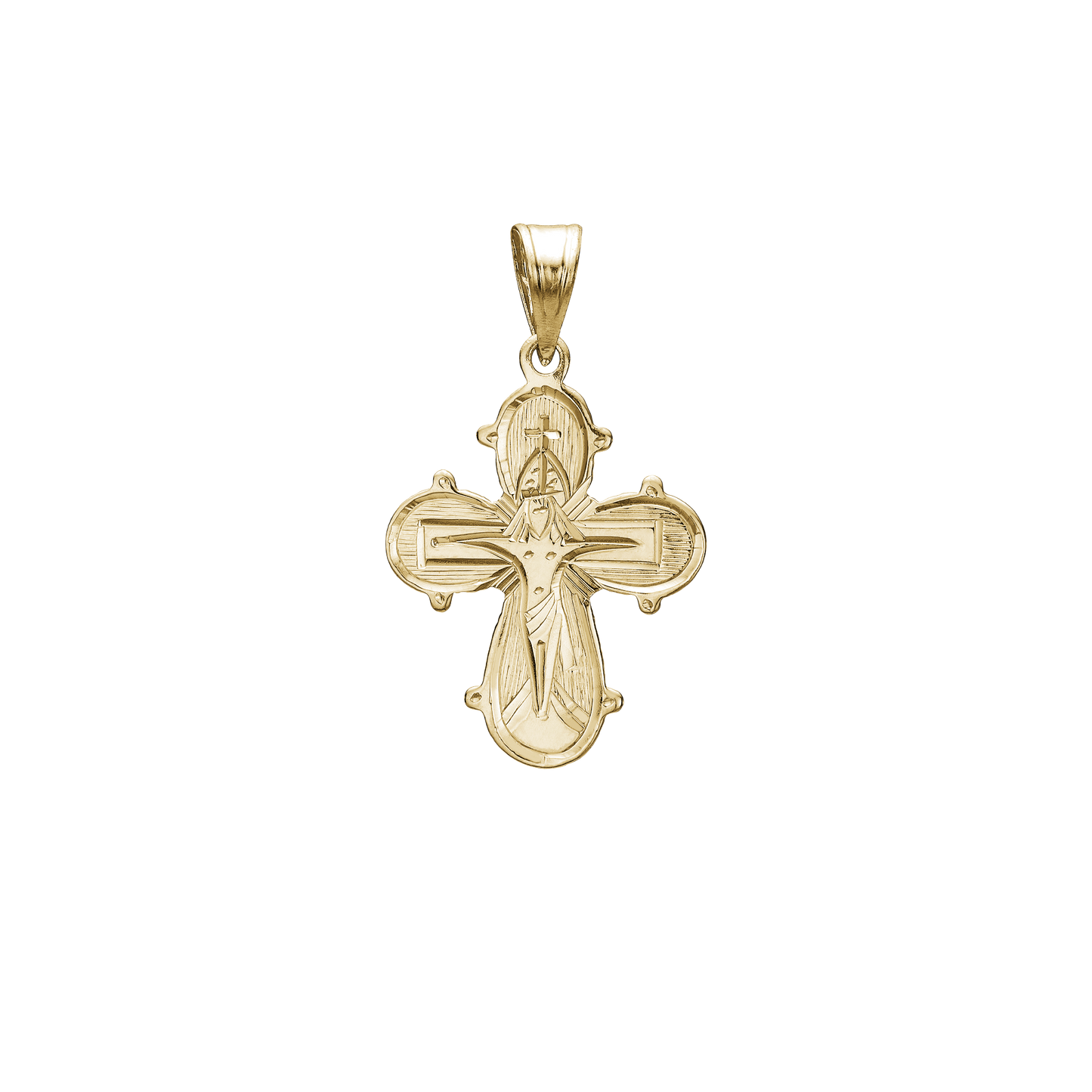 Dagmarkors Vedhæng Forgyldt Sterling Sølv Glat Bagside