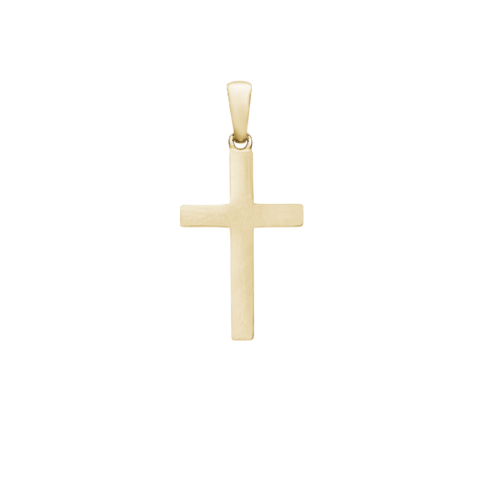 Kors Vedhæng Forgyldt Sterling Sølv 16 x 24,5 mm