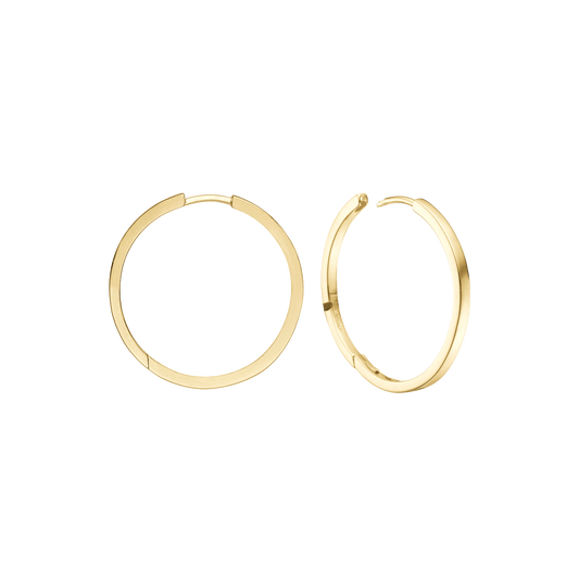 Creoler Forgyldt Sterling Sølv 20 mm Med Vippelås Tråd 1,9 mm