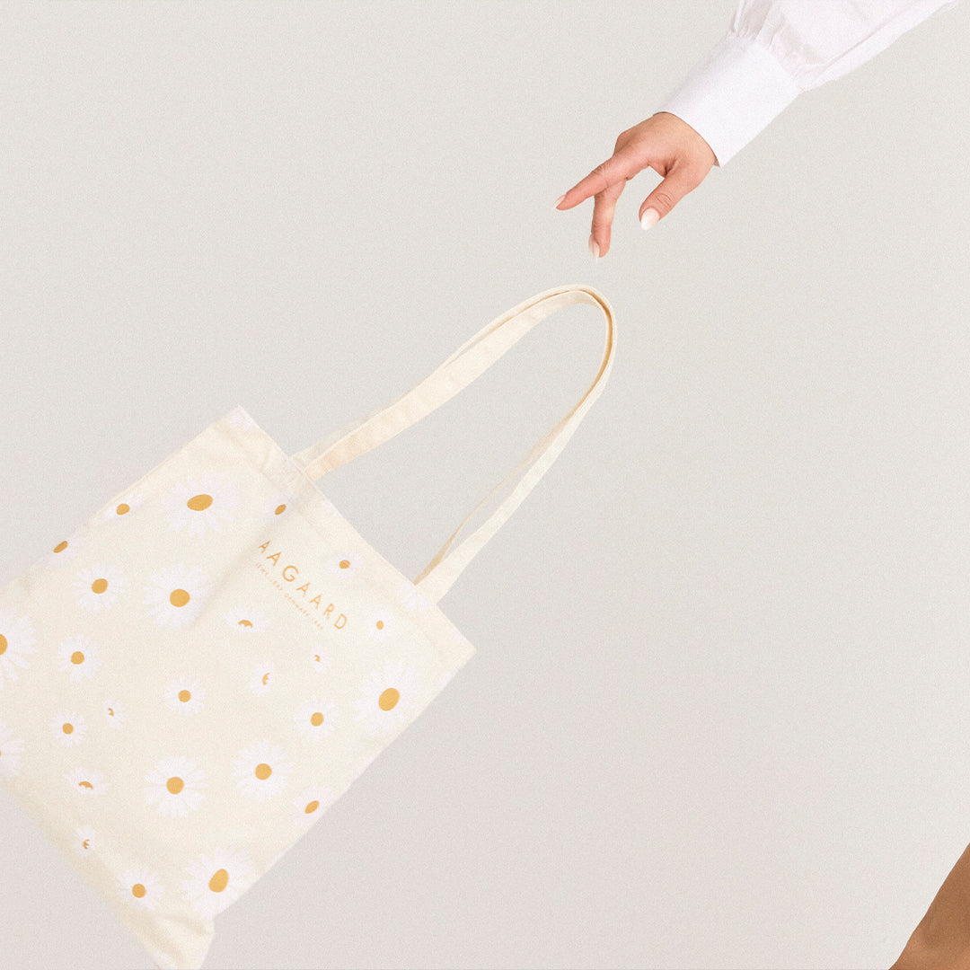 Marguerit Sæt Vedhæng Ørestikker Softbag Forgyldt Sterling Sølv