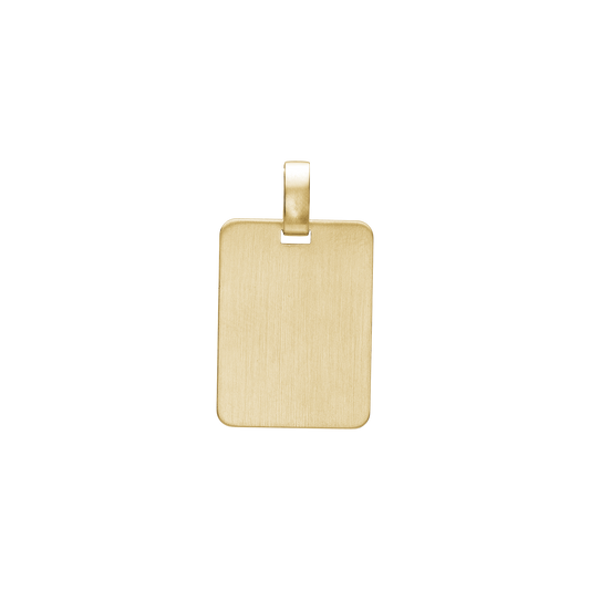 Navneplade Vedhæng 8 Karat Guld 15,5 x 21 mm