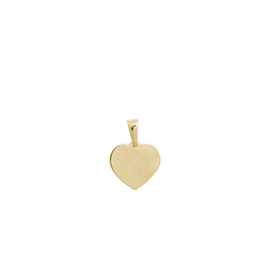 Hjerte Vedhæng 8 Karat Guld 6,5 x 6 mm Flad