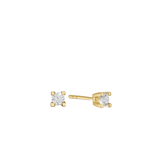 Eternity Ørestikker 8 Karat Guld Med 2x0,03ct W/SI Diamant