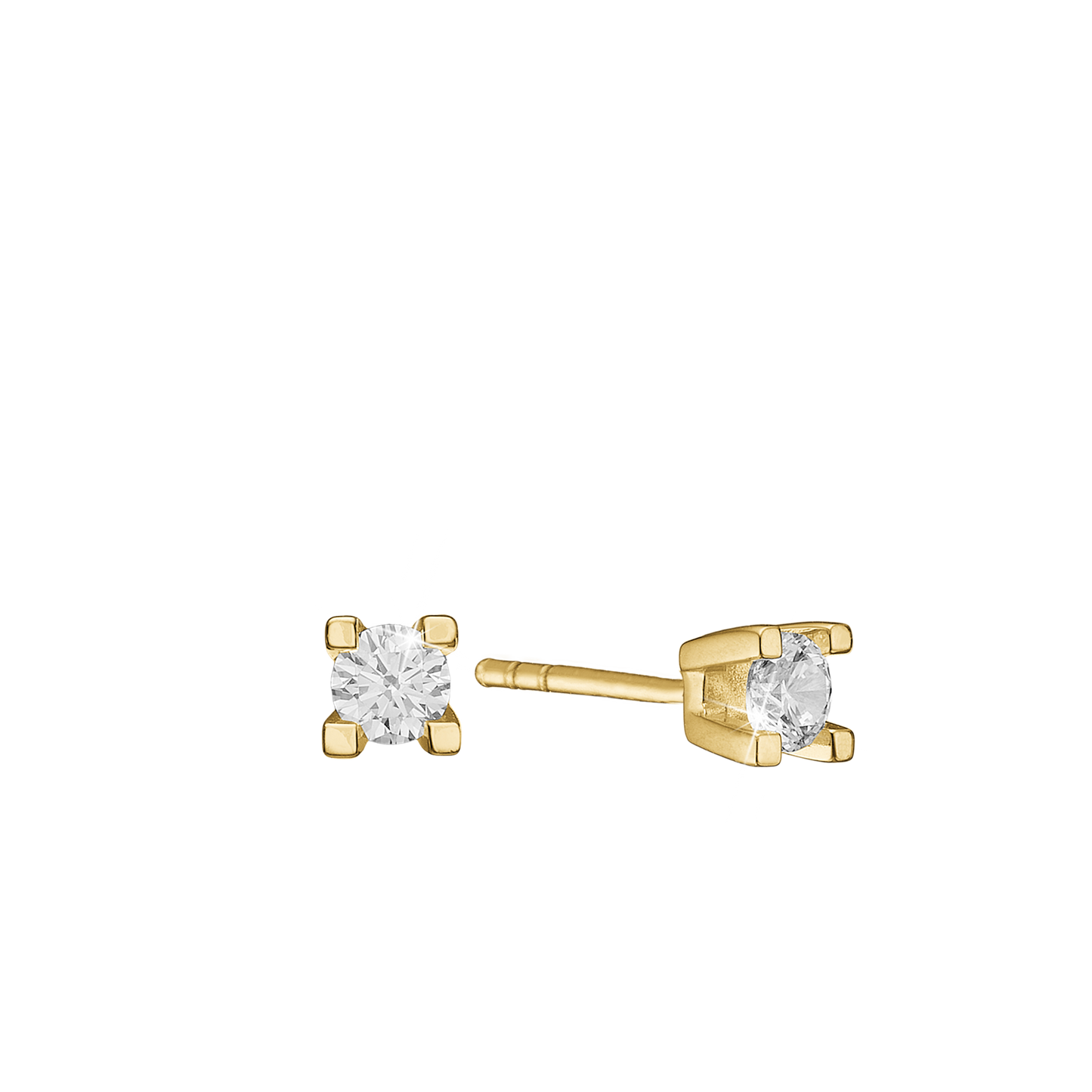 Eternity Ørestikker 14 Karat Guld Med 2x0,15ct W/SI Diamant