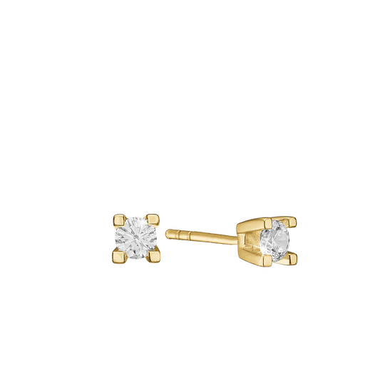 Eternity Ørestikker 14 Karat Guld Med 2x0,15ct W/SI Diamant