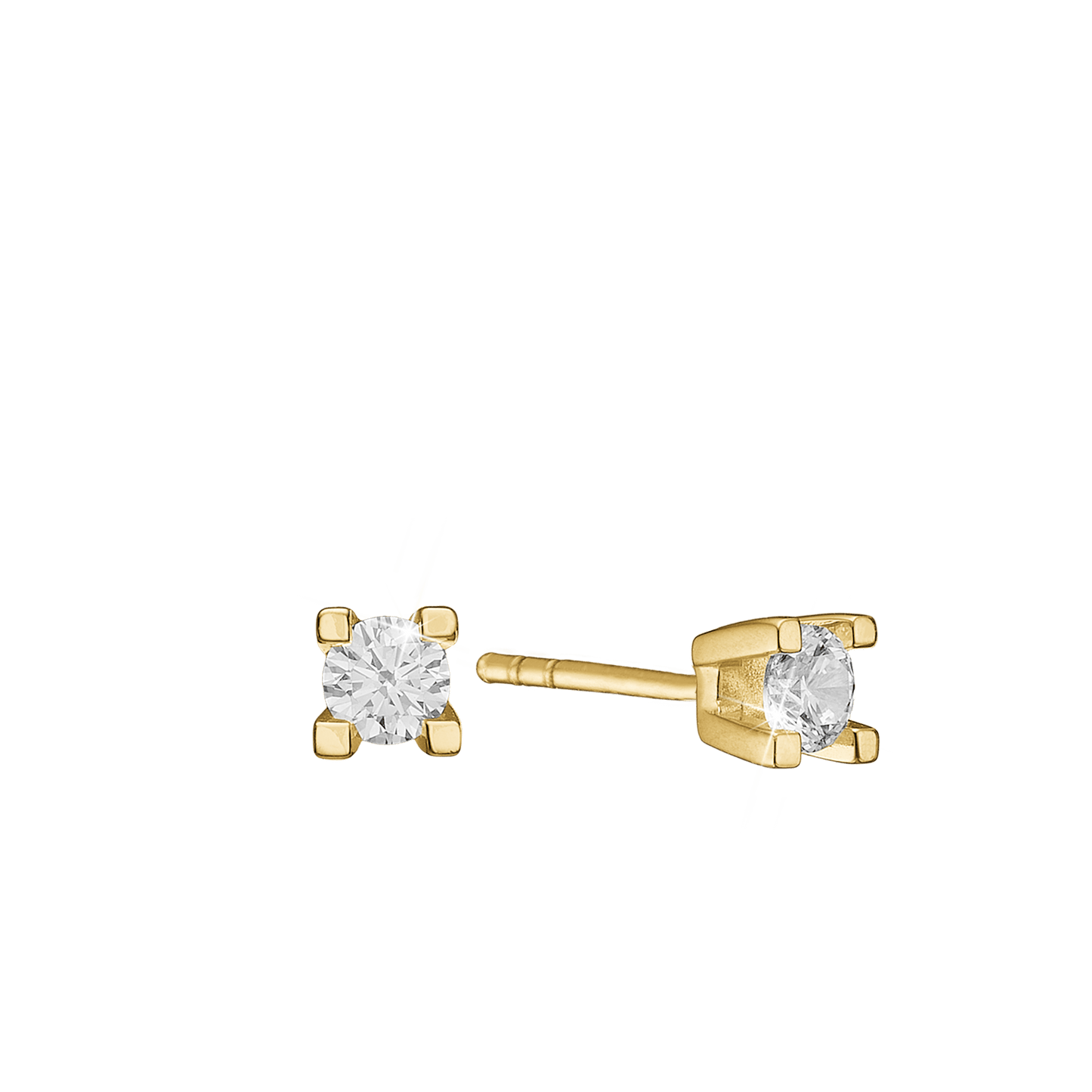 Eternity Ørestikker 14 Karat Guld Med 2x0,20ct W/SI Diamant
