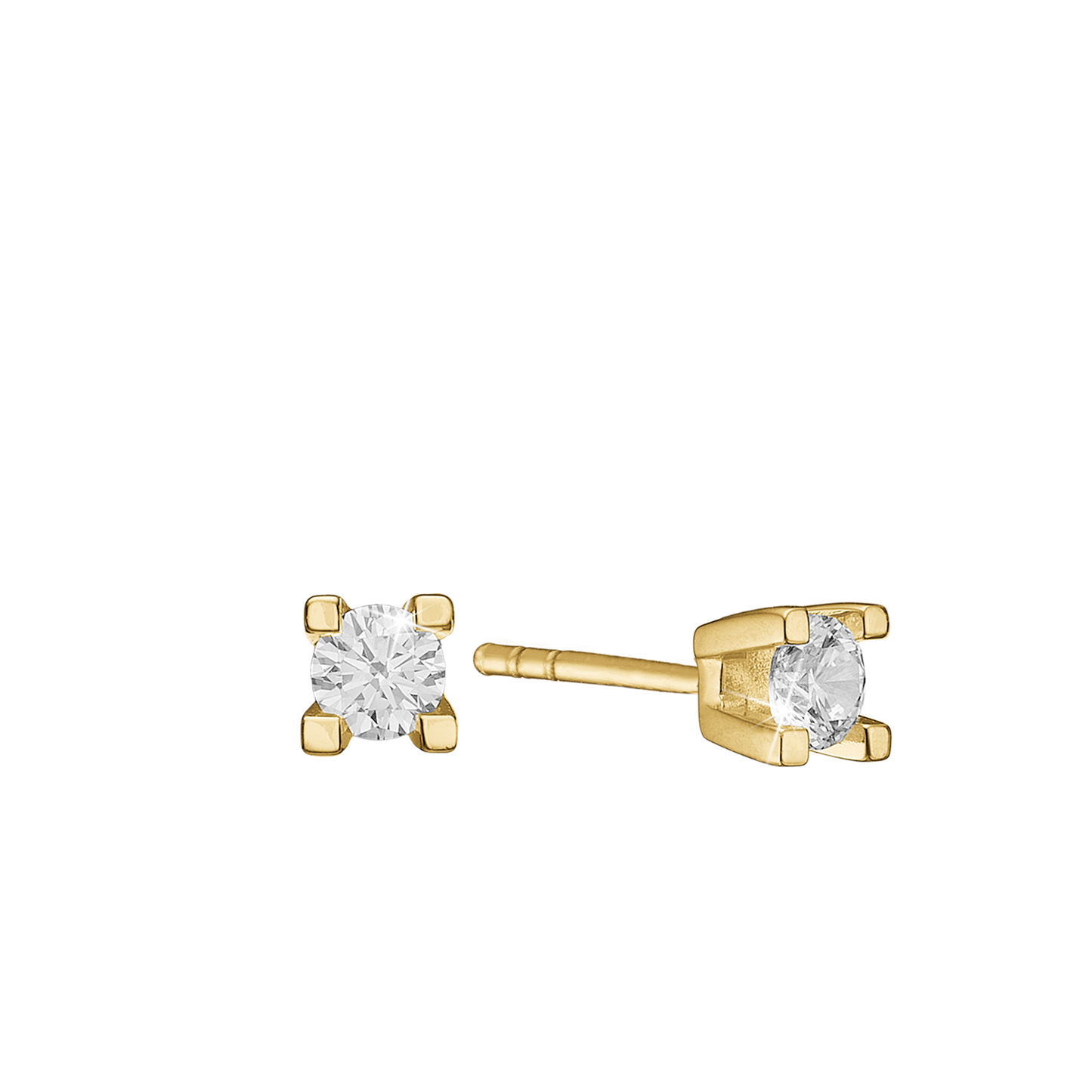 Eternity Ørestikker 14 Karat Guld Med 2x0,25ct W/SI Diamant