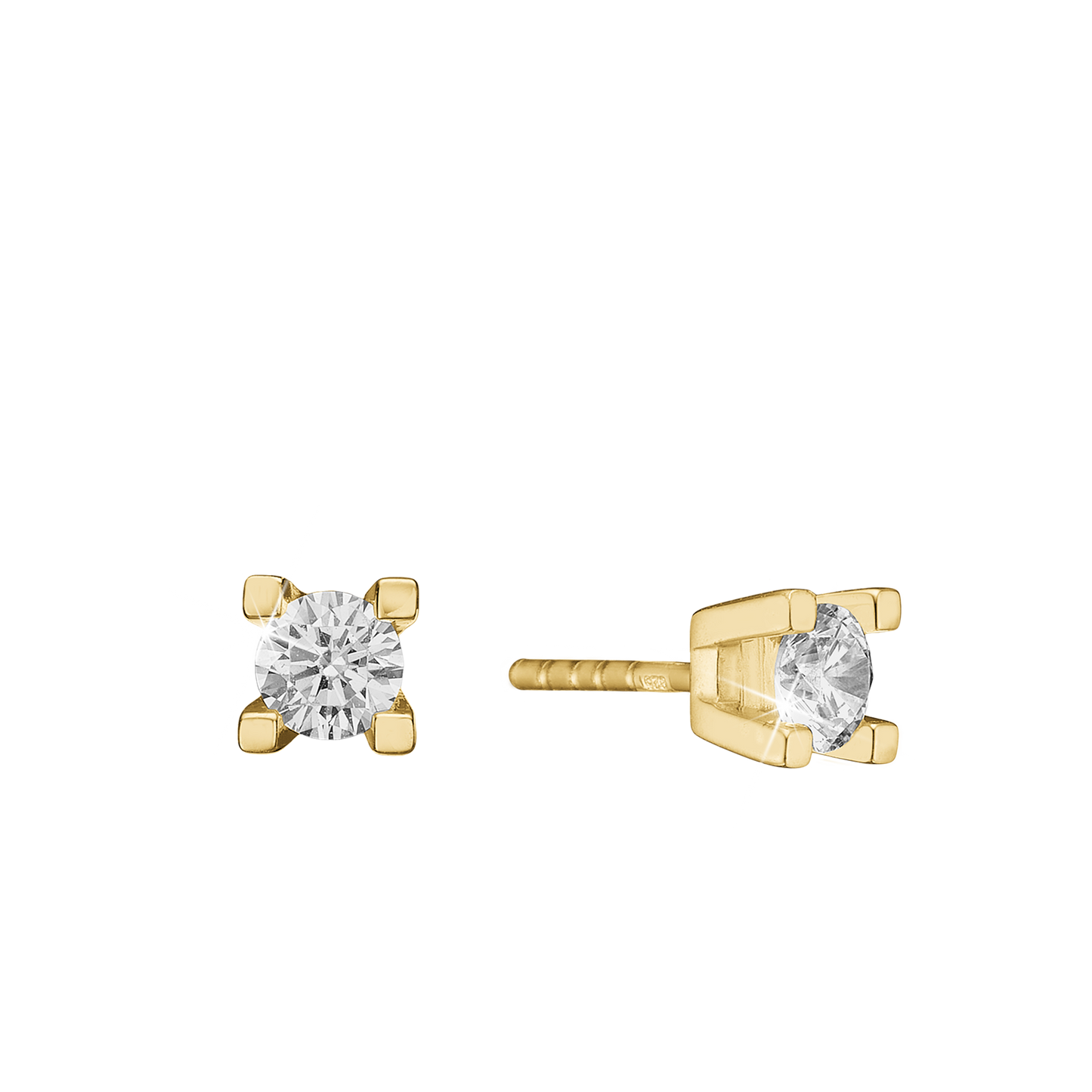 Eternity Ørestikker 14 Karat Guld Med 2x0,40ct W/SI Diamant