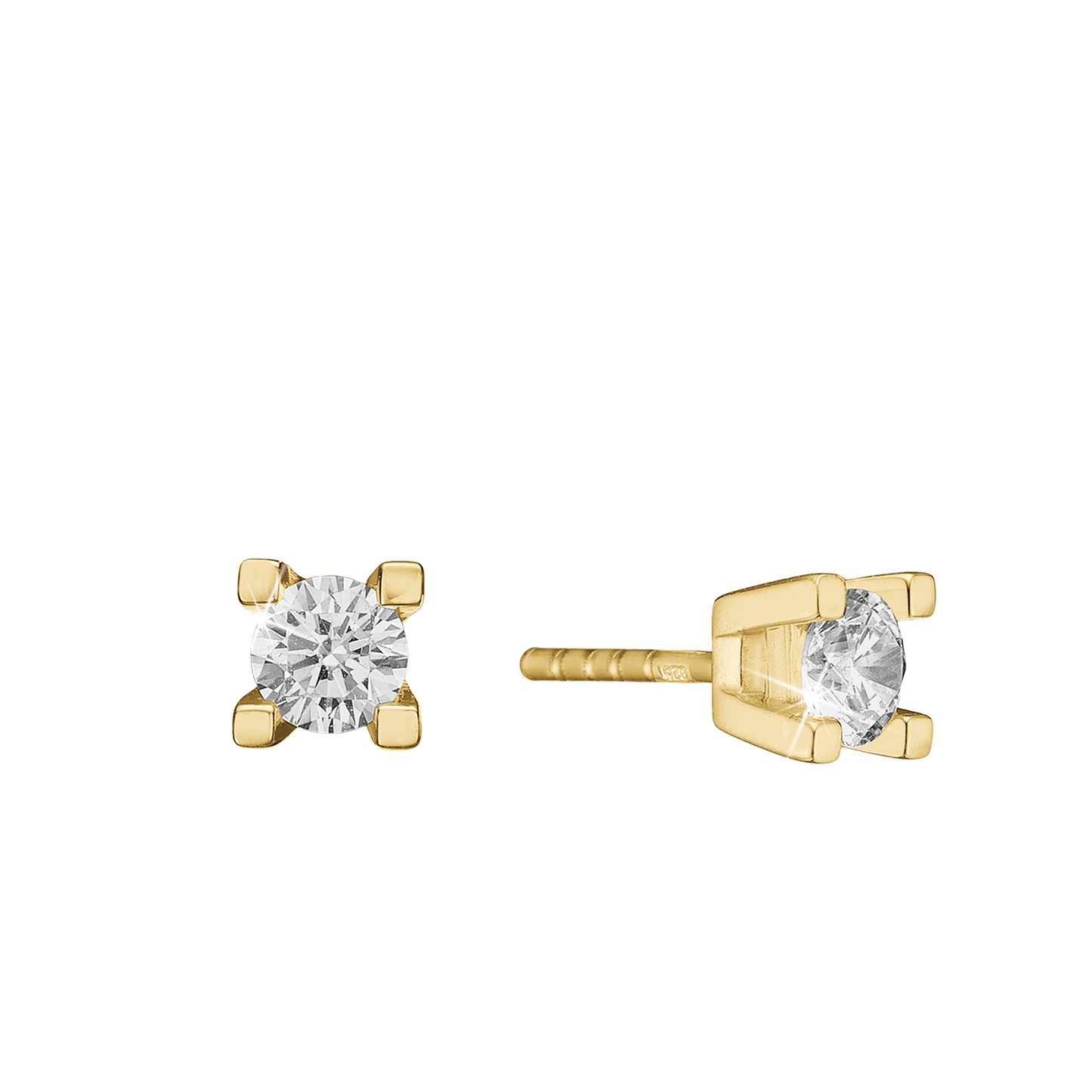 Eternity Ørestikker 14 Karat Guld Med 2x0,50ct W/SI Diamant
