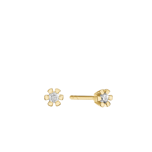Eternity Ørestikker 8 Karat Guld Med 2x0,05ct W/SI Diamant