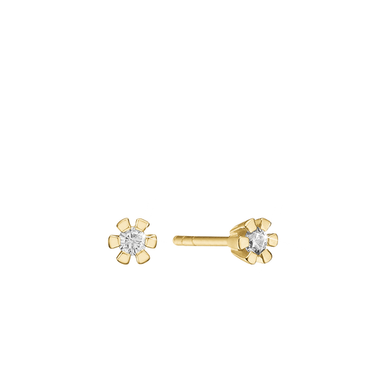 Eternity Ørestikker 14 Karat Guld Med 2x0,15ct W/SI Diamant