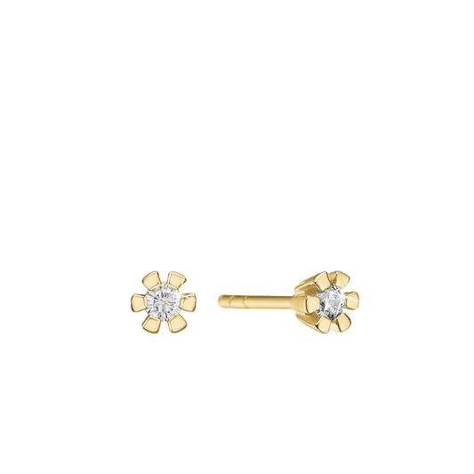 Eternity Ørestikker 14 Karat Guld Med 2x0,20ct W/SI Diamant