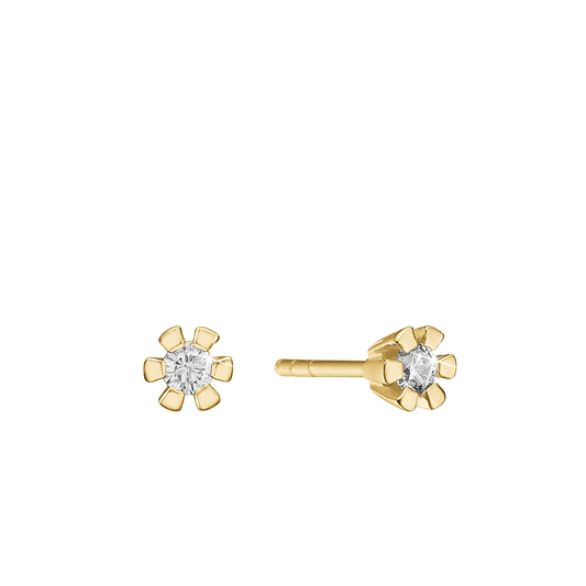 Eternity Ørestikker 14 Karat Guld Med 2x0,30ct W/SI Diamant